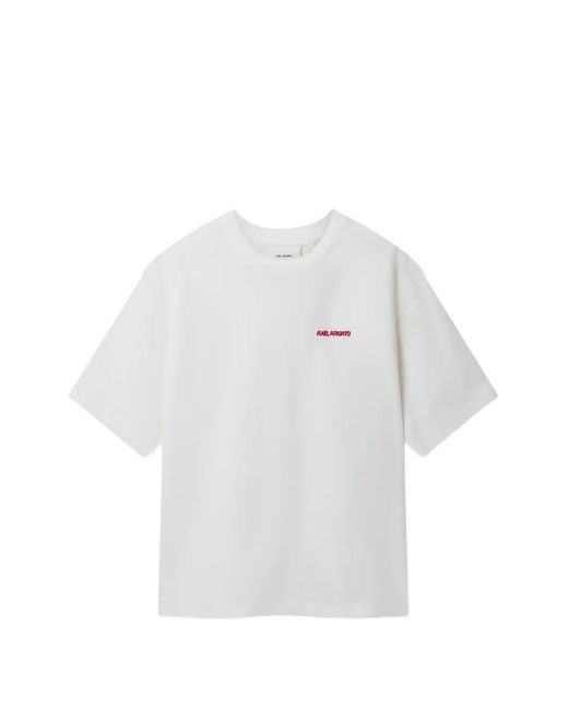 Axel Arigato White Curb Logo-Embroidered T-Shirt for men