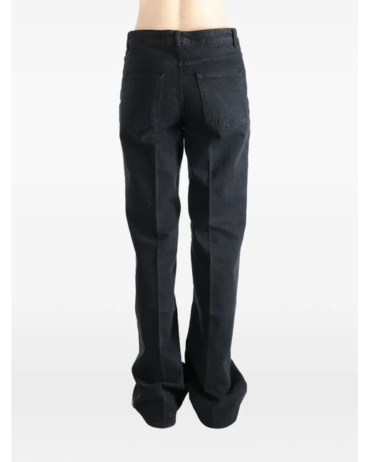 Ann Demeulemeester Black Jean Droit À Pinces