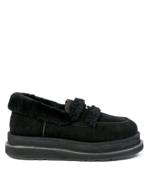 Sacai X Ugg Loafers in het Black