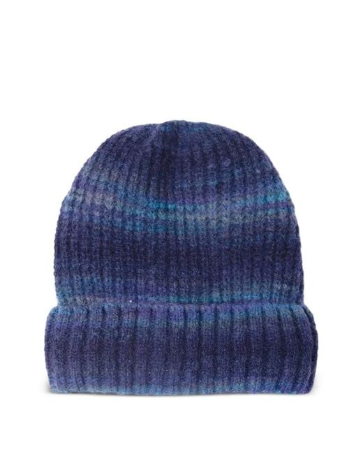 Xirena Blue Striped Beanie Hat