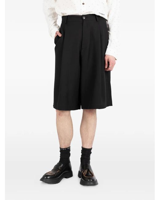 Societe Anonyme Black Short Andrew À Design Plissé
