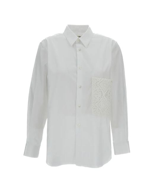 Comme des Garçons White Maxi Pocket Shirt