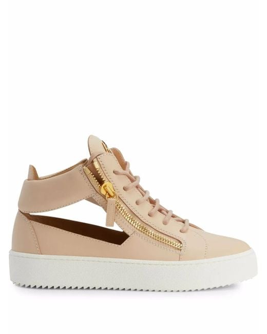 Giuseppe Zanotti White Kriss Cut-Out Sneakers