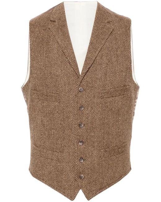 Polo Ralph Lauren Brown Gilet With Logo for men