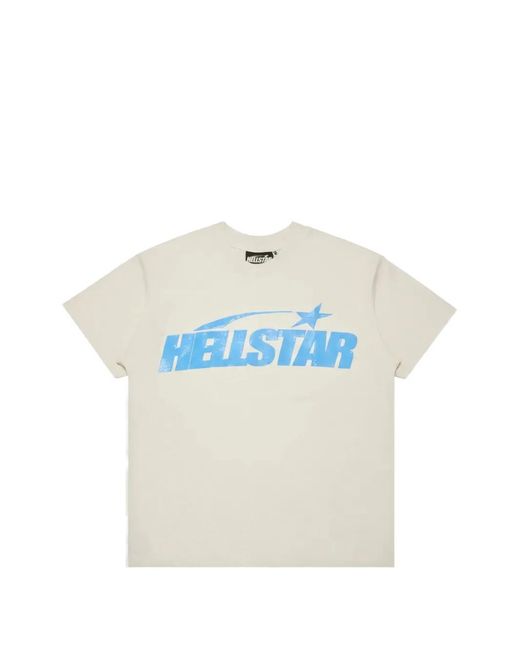 HELLSTAR Blue Logo-Print T-Shirt for men