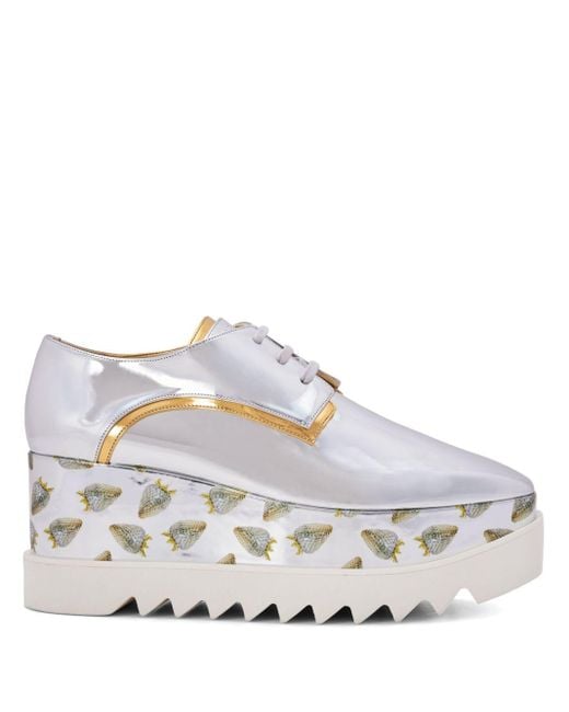 Stella McCartney Elyse Strawberry Sneakers Met Plateauzool in het White