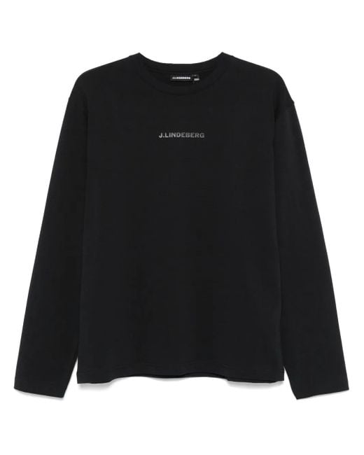 J.Lindeberg Black Hale T-Shirt for men
