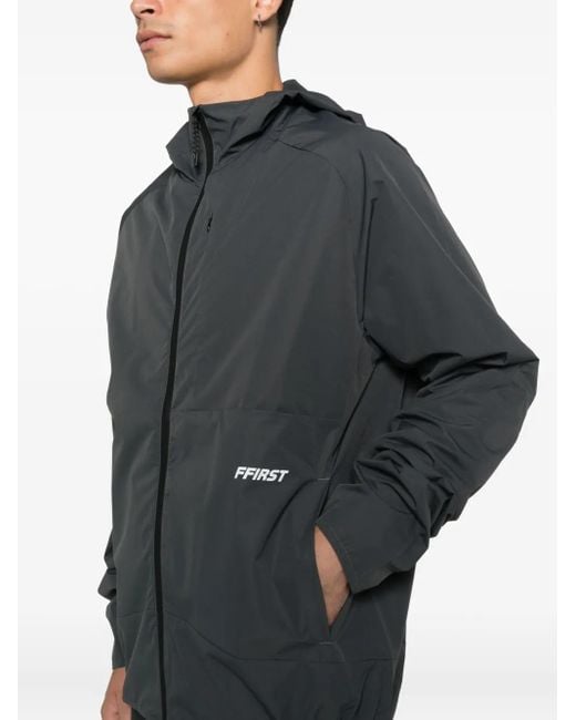 FAMILY FIRST Gray Veste Zippée À Capuche for men