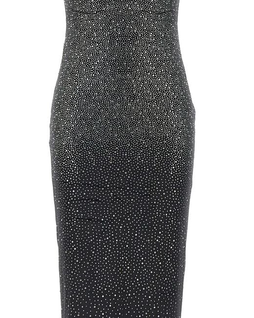 Twentyfourhaitch White Norei Rhinestone-Embellished Maxi Dress