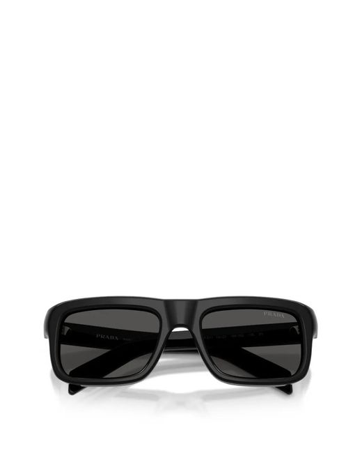 Prada Black Square-Frame Sunglasses