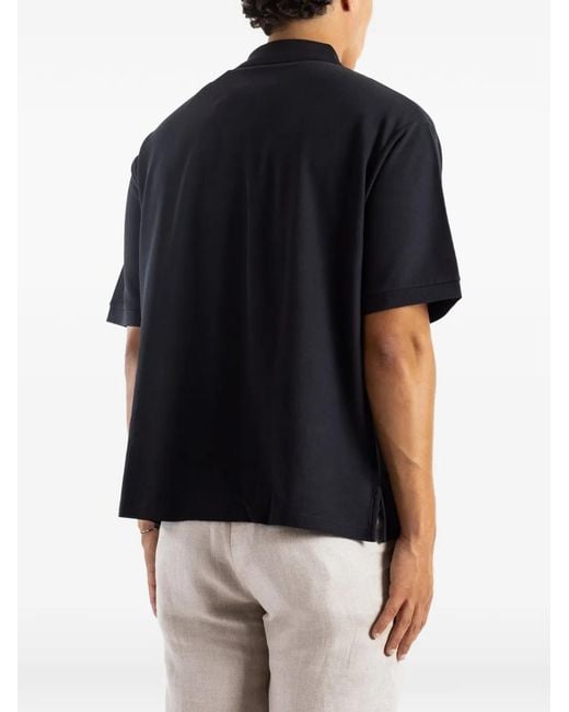 Handvaerk Blue Oversized Polo Shirt for men