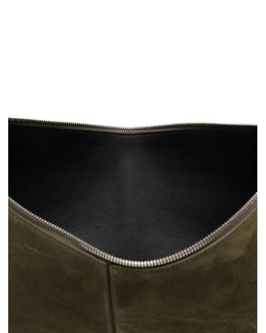 Proenza Schouler Gray Slide Suede Shoulder Bag