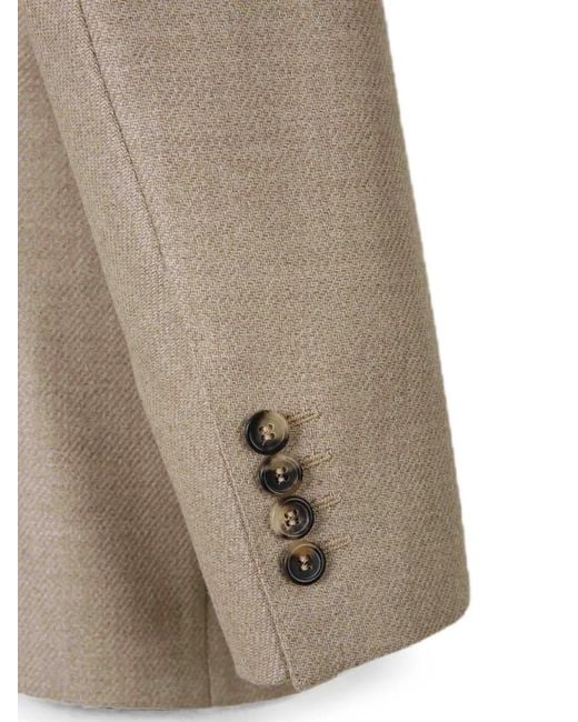 Canali Natural Single-Breasted Notch-Lapel Blazer for men