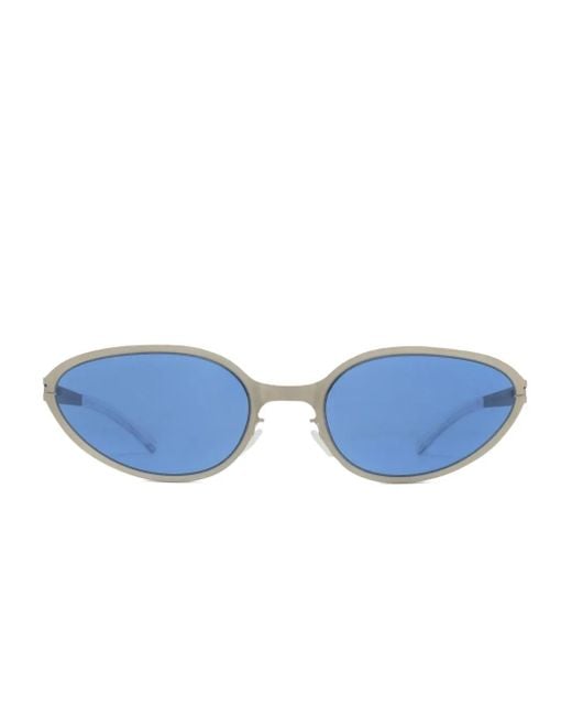 Mykita Bear オーバルサングラス Blue