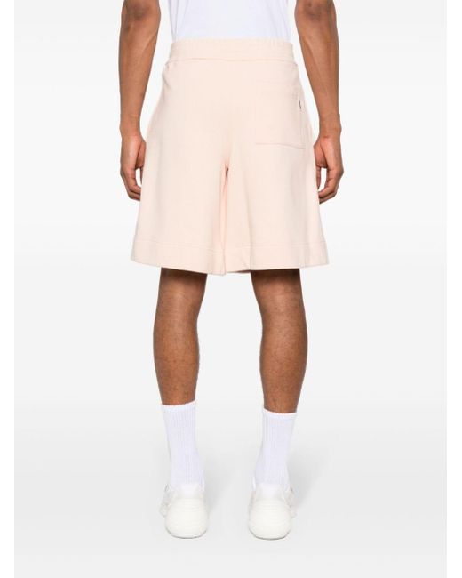 Jil Sander Pink Drawstring Cotton Track Shorts for men