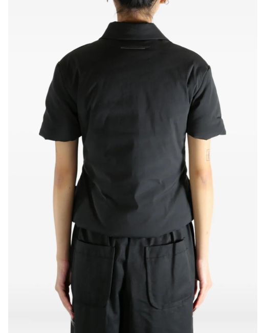MM6 by Maison Margiela Black Padded Polo Shirt