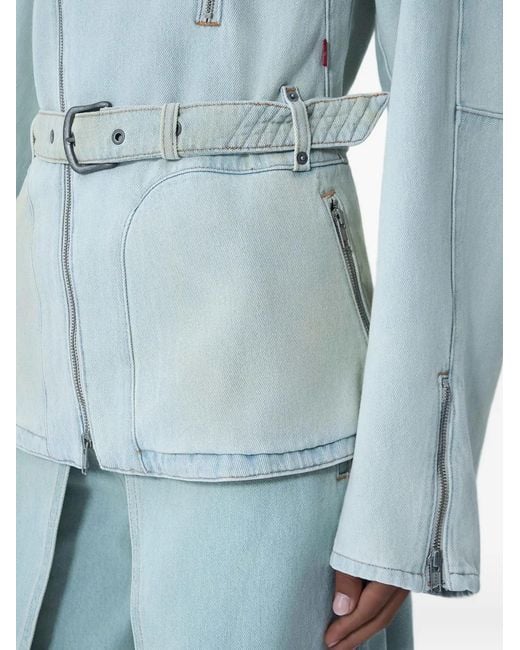 Kiko Kostadinov Blue X Levi's Carina Belt-Detail Jacket