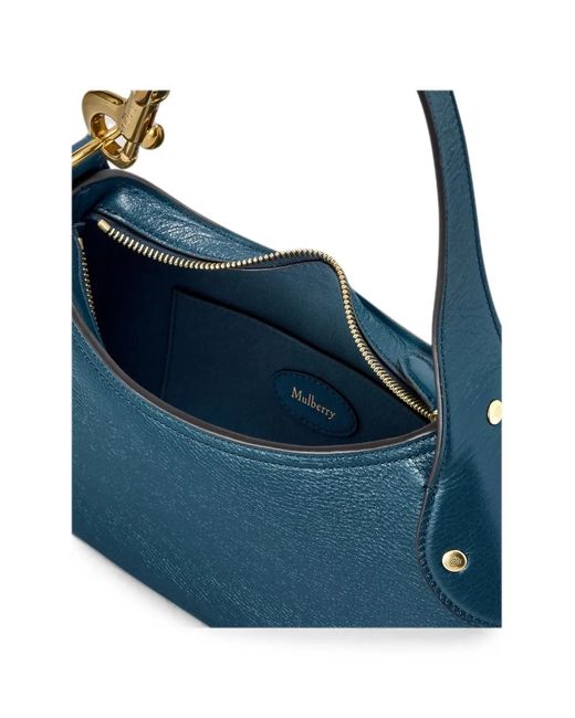 Mulberry Blue Leather Shoulder Bag