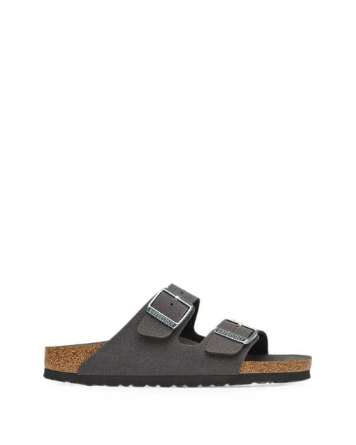 Birkenstock White Arizona Buckle-Fastening Sandals