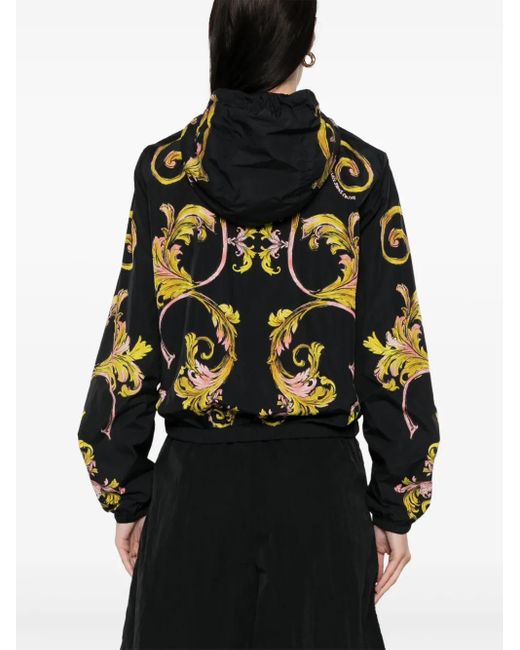 Versace Jeans Couture Black Barocco-Print Jacket