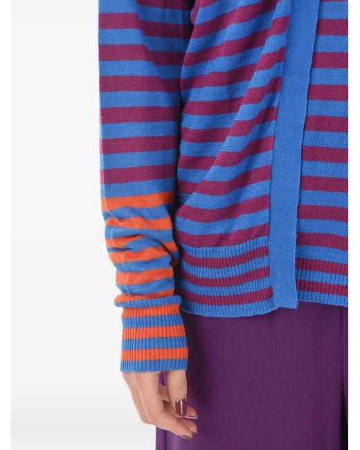 Woolrich Blue Striped Cardigan