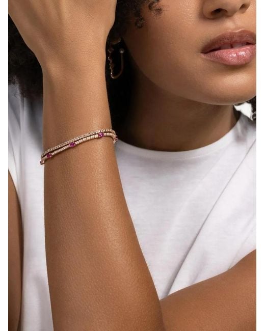 ’ROBERTO DEMEGLIO Brown Diamond Stretch Bracelet