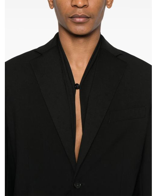 Y. Project Black Single-Breasted Blazer