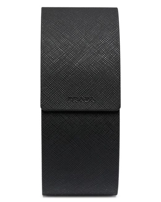 Prada Gray Oval-Frame Sunglasses