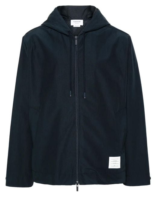 メンズ Thom Browne フーデッド ジャケット Blue