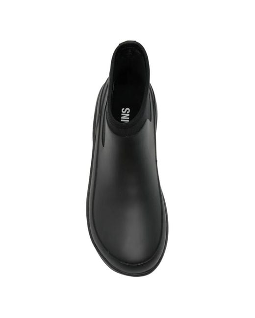 Rains Black Slip-On Ankle Boots