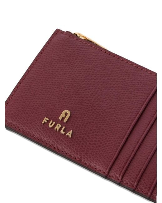 Furla Purple Medium Camelia Card Holder
