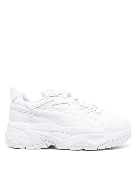 PUMA Blstr Dresscode Leren Sneakers in het White