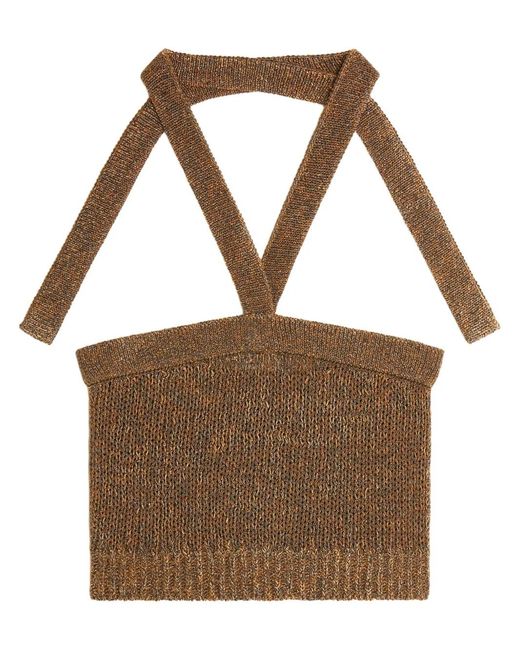 Alanui Brown Shady Beach Top