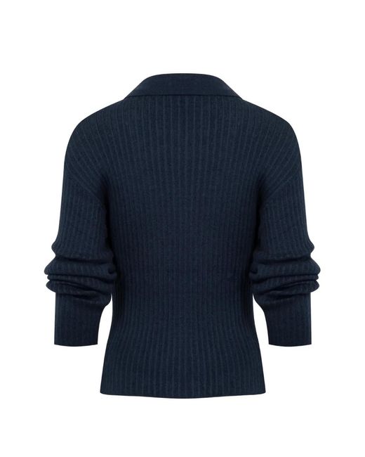 Deiji Studios Blue Polo Top