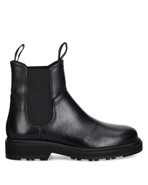 Gant Black Pull-On Lug-Sole Boots