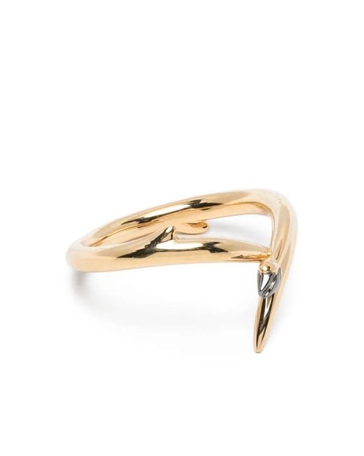 Shaun Leane Interlocking Bud Ring in het Metallic