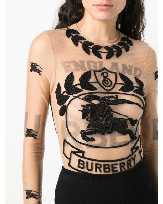 Burberry White Logo Bodysuit
