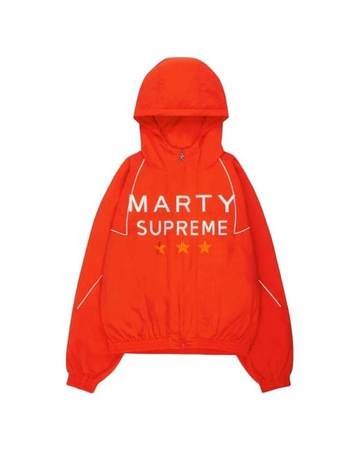 NAHMIAS Red X Marty Supreme Star-Print Sport Jacket for men