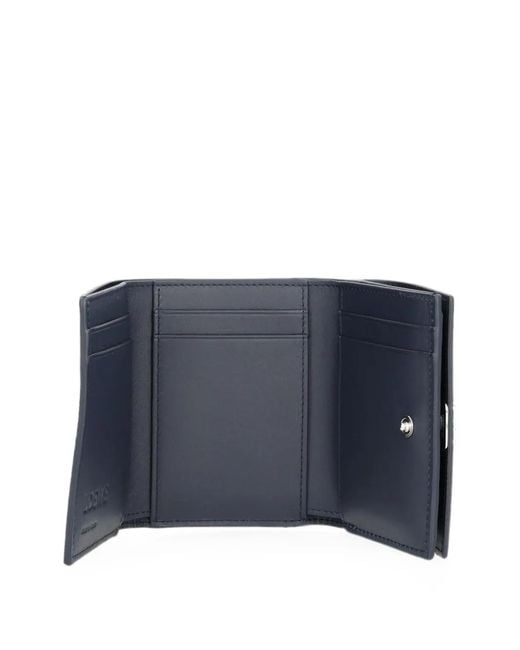 Loewe Blue Anagram Trifold Wallet