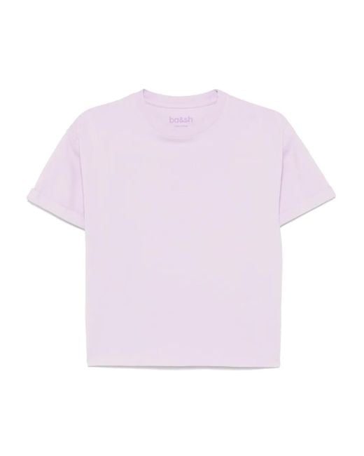 Ba&sh Pink Mc Rosie Lilac T-Shirt
