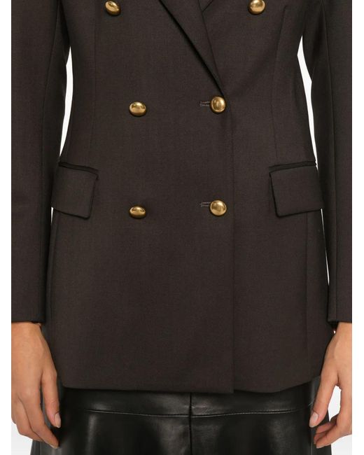 P.A.R.O.S.H. Black Double-Breasted Blazer