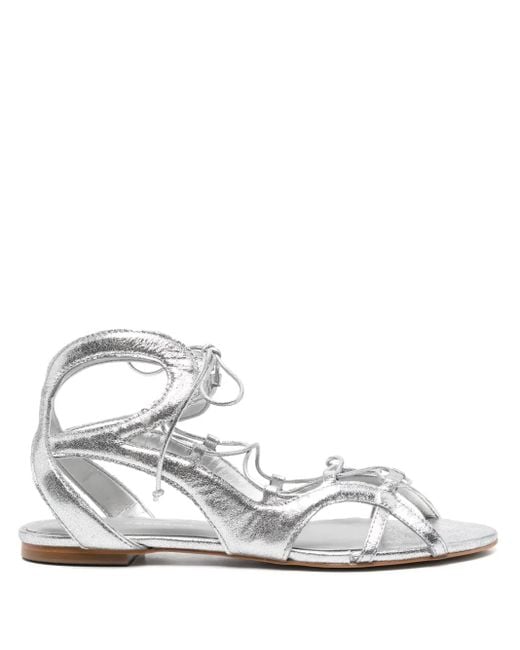 Carrano Artistic Glam フラットサンダル White