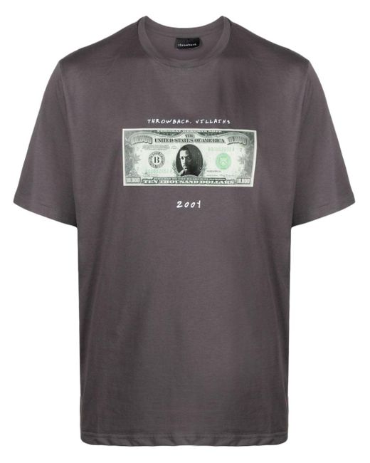 Throwback. T-Shirt mit Villains-Print in Gray für Herren