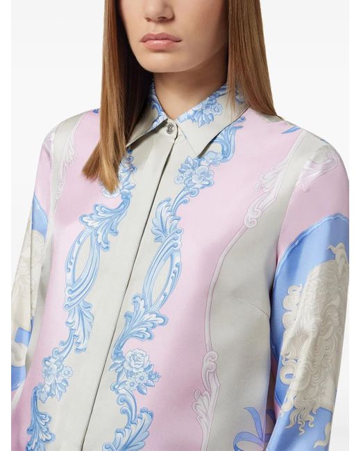 Versace Blue Cameo Shirt