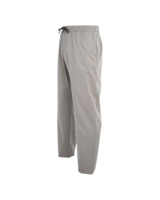 Agnona Gray Drawstring Trousers for men