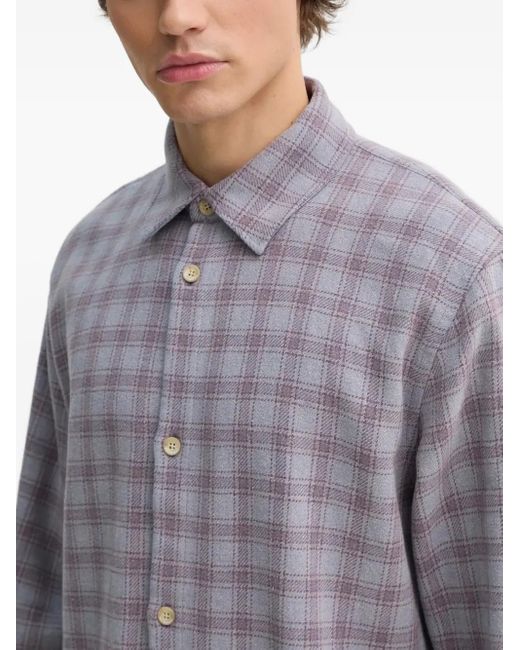 Camicia A Quadri di Won Hundred in Blue da Uomo