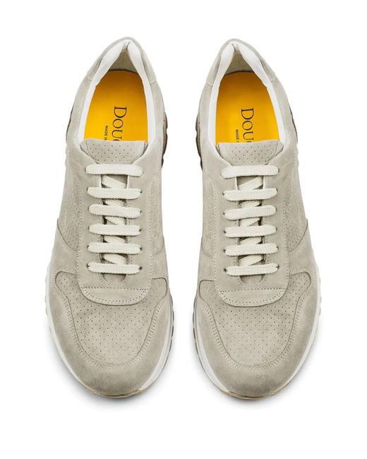 Doucal's White Suede Sneakers for men