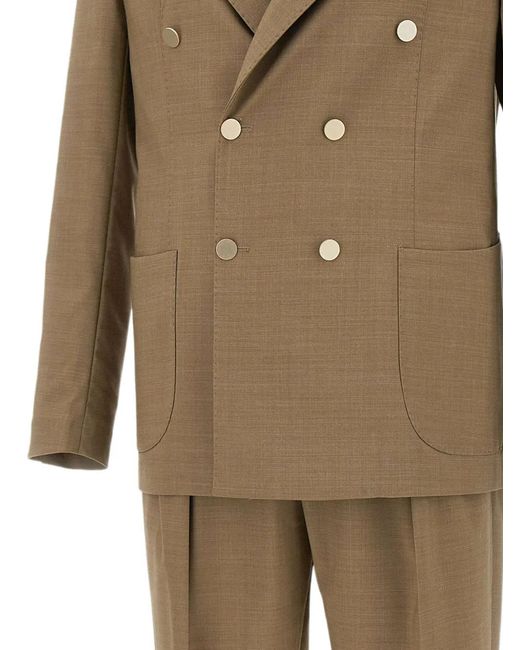 Briglia 1949 Natural Taurasi Double-Breasted Suit for men