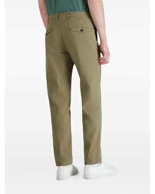 Incotex Green Pleated Trousers for men