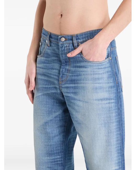 Umbro Blue Checked Jeans for men